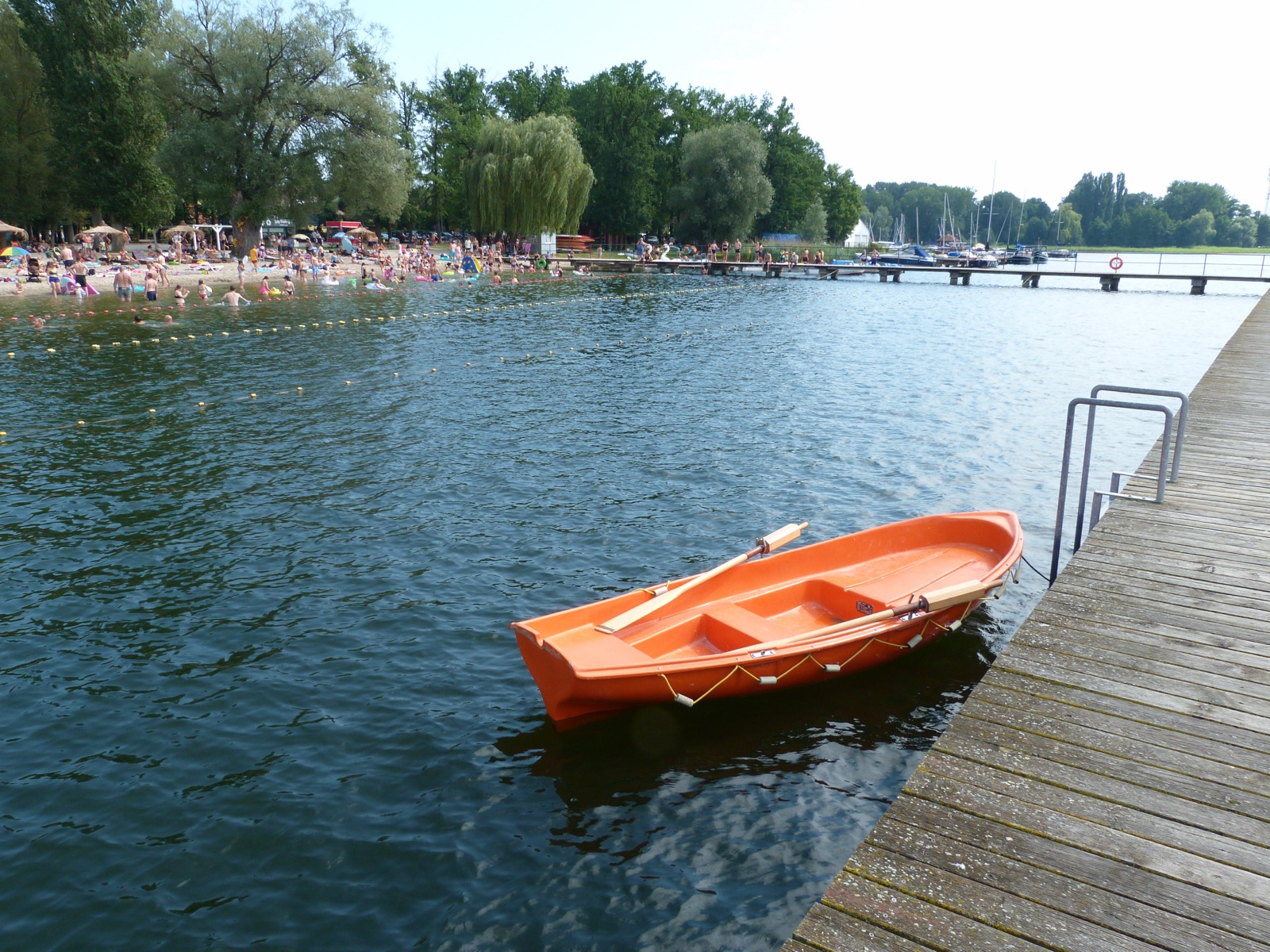 Soldiner See – Boot am Steg