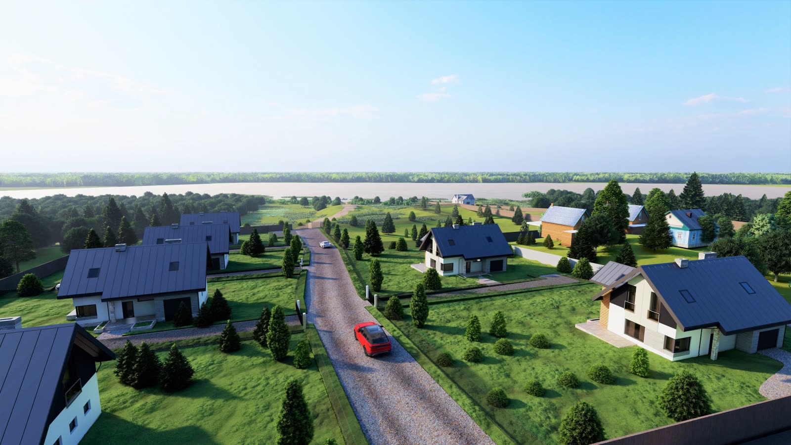 3D-Visualisierung der Bebauung am Soldiner See